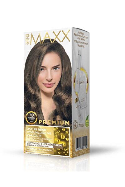 MAXX DELUXE Premium Yarı Kit Set Saç Boyası 7.0 Kumral