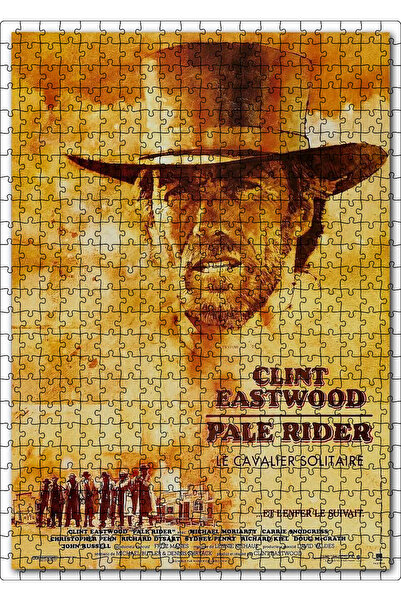 Cakapuzzle Cakasepetim Clint Eastwood Pale-Faced Man Movie Poster 500 Piece P...