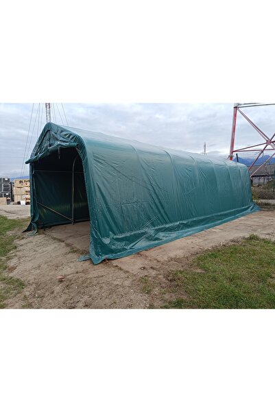 Martin Corturi Evenimente 3,3x4,8m Garaj tip Cort PVC 450 g/m²- verde - pentru Masini Motociclete Biciclete