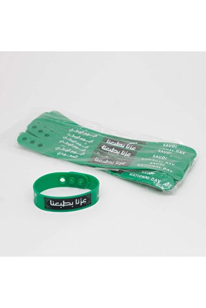 Generic أساور اليوم الوطني السعودي – تصاميم متنوعة ( 12 حبة )