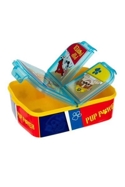 OEM Caserola cu 3 Compartimente din Plastic Colorat Paw Patrol pentru Copii - 790ml