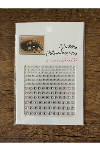 gülümse gel 1 Adet İnci Taşlı Yapıştırma Tırnak Saç Makyaj Stickerı Yüz Taşı ...