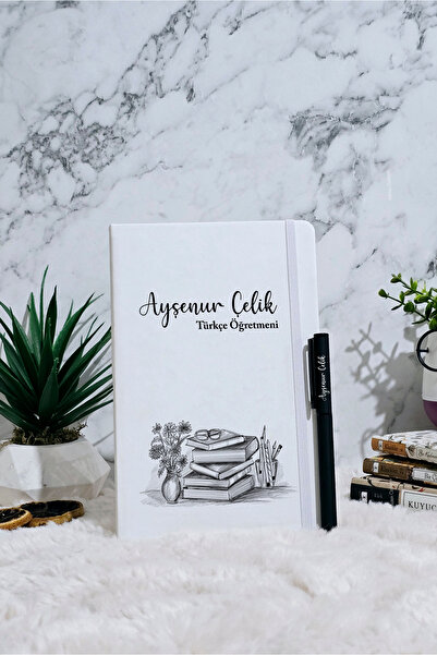 GUPSE Kişiye Özel Öğretmenler Gününe Özel Hediye Öğretmen Tasarımlı Ajanda & Kalem Set