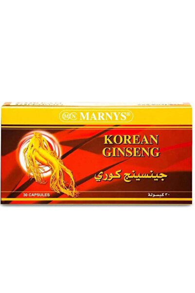 Marnys الجينسنغ الكوري ٥٠٠ ملغ ٣٠ كبسولة