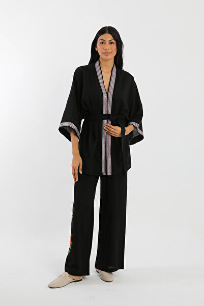 254330 Foça %100 Organik Şile bezi Kadın özel tasarım Kimono