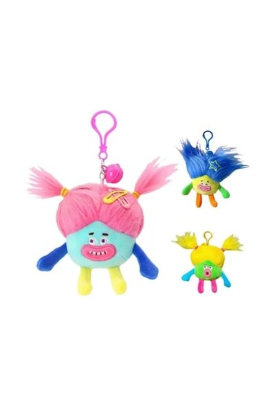 OEM Set 3 jucării de pluș, breloc amuzant și urât, multicolor, 15 cm