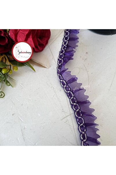 Gelincimherşey Декоративна панделка лилава с назъбена ресничка 3,5 см 5 метра