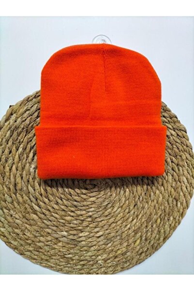 eleven market Beretă clasică portocalie cu două straturi