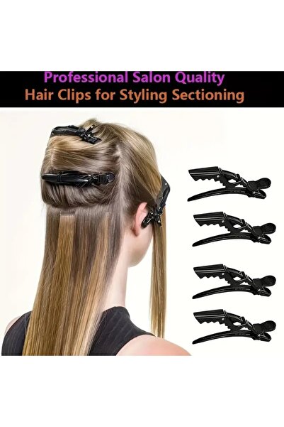 Eşya Dünyası 5-Piece Professional Hair Parting Comb – Non-Slip Black