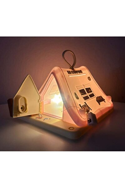 hediyesahibi Led Işıklı Çadır Ev Tasarımlı Kumbara – Dekoratif Tasarruf Kutusu