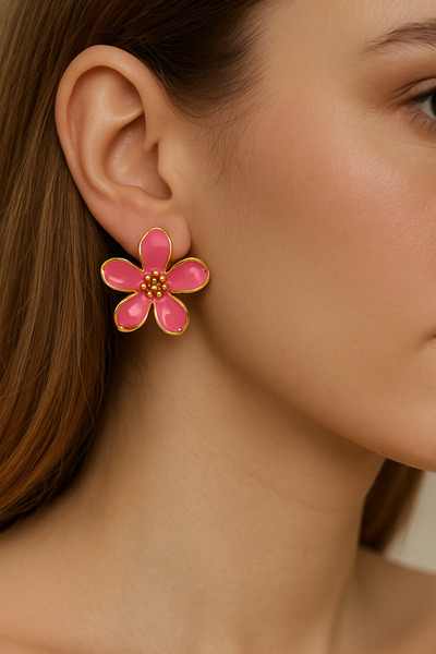 MRK Women's Flower Flower Earrings