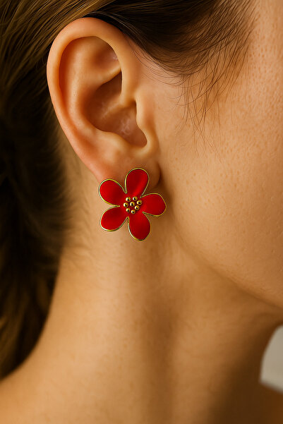 MRK Kadın Flower Çiçek Küpe