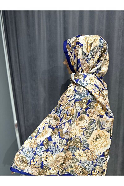ELZE MODA Rose Patterned Cotton Voile Shawl