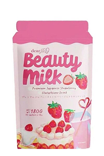 DEAR مشروب دير فيس الفاخر بحليب الإبل والفراولة اليابانية والغلوتاثيون