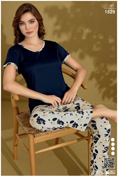 MASSİMO CALZE Women's Short Sleeve Viscose Pajama Set - Soft, Stylish and with a Surprise Gift