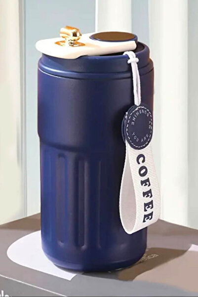 zozoya Coffee Kilitli Kapak Çift Katmanlı Paslanmaz Çelik Termos Bardak