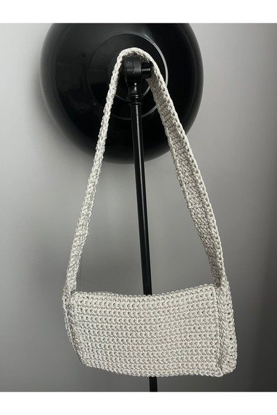Moonstar Home Handmade Crochet Macrame Snap Bag