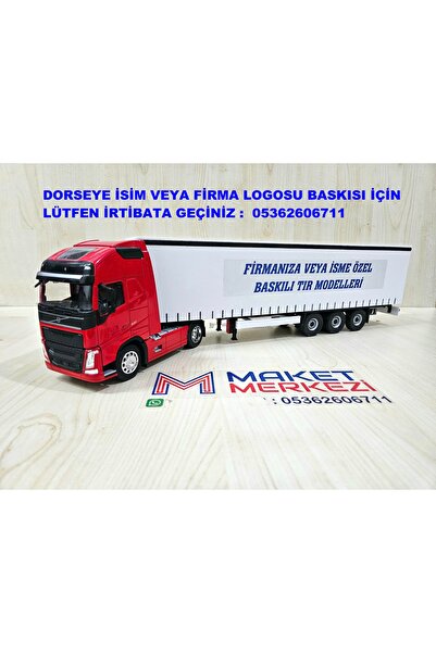 WELLY Yarım metre uzunlukta 1/32 VOLVO FH4 TENTELİ TIR MAKETİ (isim yazılır) ...