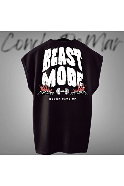 Vordevia Μπλουζάκι με μισό μανίκι με στάμπα Beast Mode