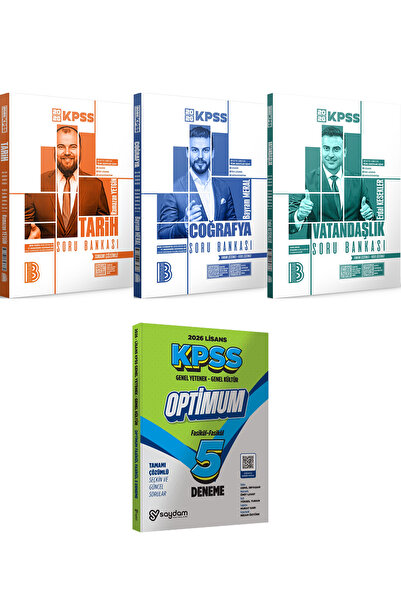 Benim Hocam Yayınları 2026 KPSS Tarih Coğrafya Vatandaşlık Çözümlü Soru Banka...