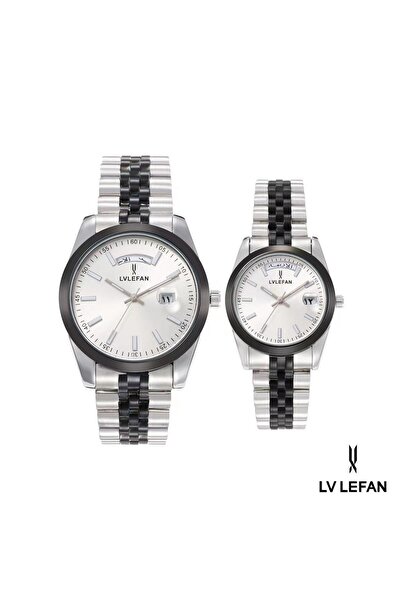 LV LEFAN LV LEFAN Men's and Women's Watch Set