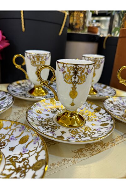 hediye Esterhomedecor 6 Person Porcelain Coffee Cup Set