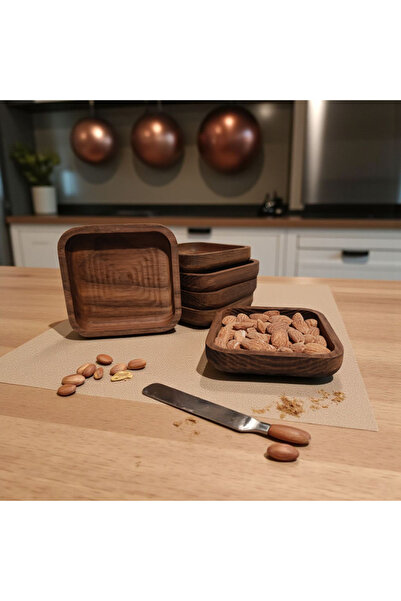 Demwood Ahşap Çerezlik 6'lı set