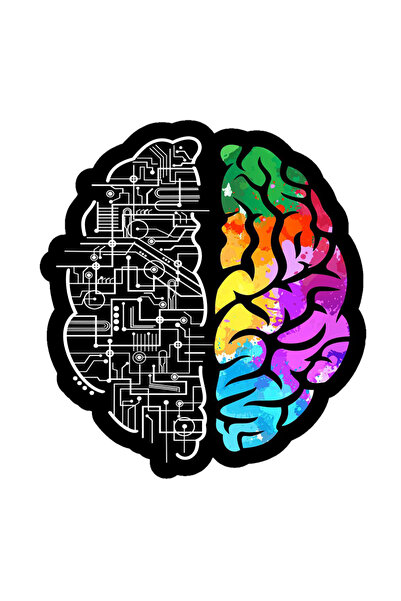 MegaSticker ملصق الذكاء الاصطناعي لآينشتاين للسيارة والدراجة النارية والخوذة ...