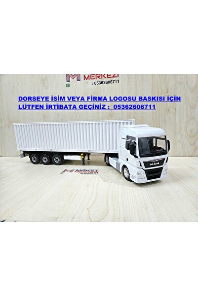 WELLY Yarım metre uzunlukta 1/32 MAN TGX KONTEYNER TIR MAKETİ (isim yazılır)