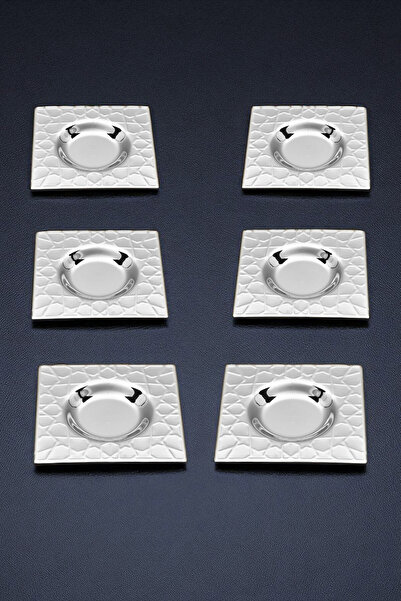 ÖzSa Home 6-Piece Seljuk Tea Plate - 18/10 Stainless Steel