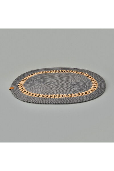 DESENSE Jute Look Door Mat - Anthracite - 50X70 cm