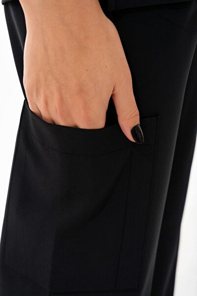 SETA UNİFORM Uniforme chirurgicale pentru femei material elastic cu mâneci false negre, cu fermoar, uniforme chirurgicale