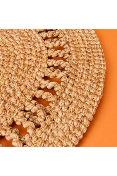 DESENSE Jute Look Door Mat - Brown - 50X70 cm
