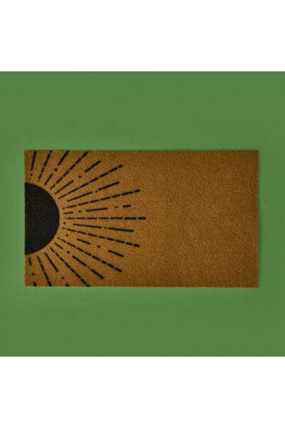 MATMEL Güneş Halfsun Door Mat - Beige / Black - 35X60 cm