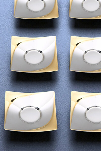 ÖzSa Home 6-Piece Hazel Tea Plate - 18/10 Stainless Steel