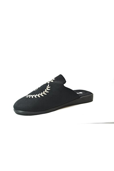 Onlo Ayakkabı Onlo Shoes Sl.078A1 Black Home Bohça Damat Men's Home Slippers