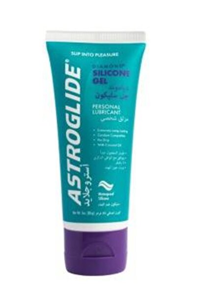 ASTROGLIDE جل دايموند إنتيميت المرطب المقاوم للماء، مصنوع من السيليكون، 85 جرام