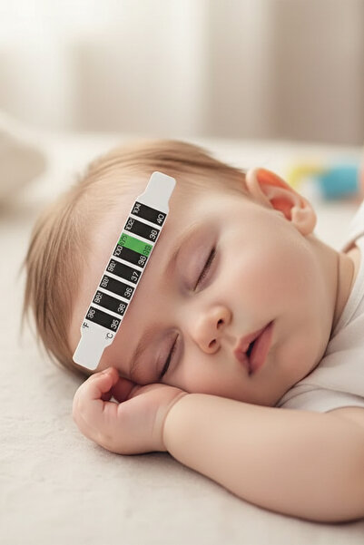 SİLVERROOM Şerit Bükülebilir Hafif Tek Kullanımlık Çocuk Bebek Yaşlı Ateş Ölçer
