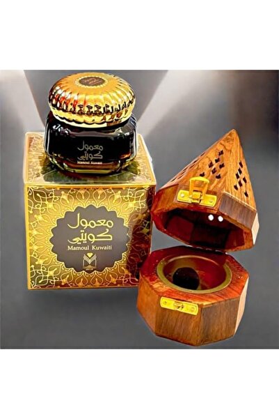 Generic Incense Burner, Kuwaiti Incense 40g with Pyramid-Shaped Wooden Charcoal Burner