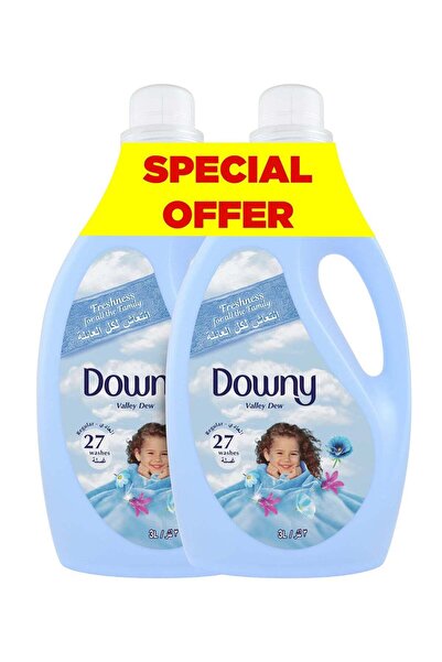 downy Regular Fabric Softener Valley Dew Dual Pack 2 x 3L