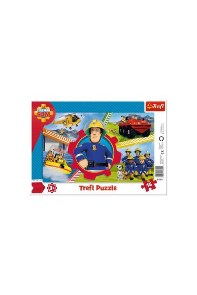 Trefl Puzzle - Fireman Sam, 15 piese