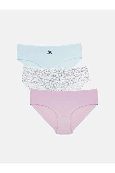 LC Waikiki New Season Printed Hipster Panties 3-Pack