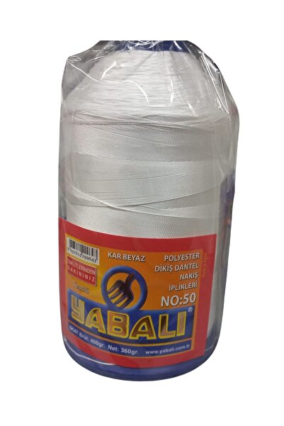 ForWhat Ață de brodat albă ca zăpada de 360GR pentru birou, acasă, birou, hob...