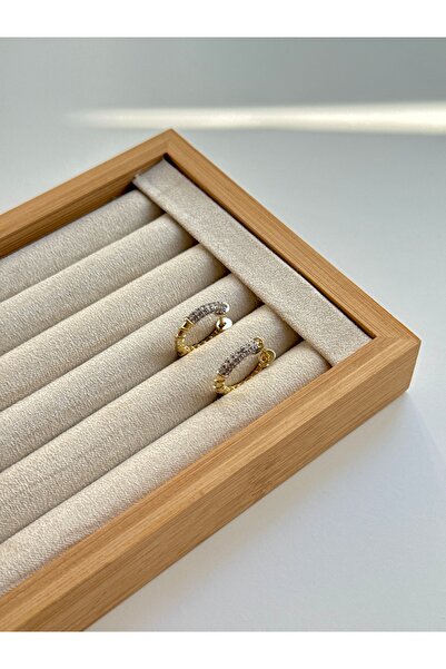 YOUES JEWELRY 316l Çelik 14 K Renk MİX Lüx Çift Renk Gold Silver VIP Seri Premium Kadın Küpe