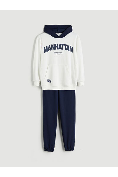 LC Waikiki New Season Hooded Boys' Tracksuit Set
