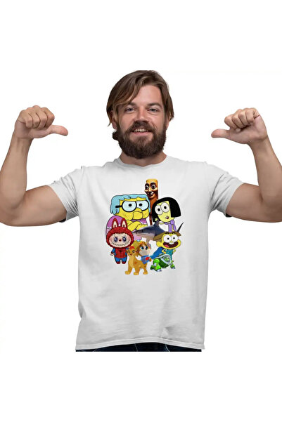 OEM Tricou Barbati Familia Green Labubu Paienjenel Tung Sahur Robogobo