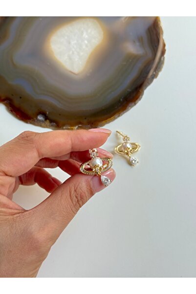 YOUES JEWELRY 316L Çelik Modern İncili Kadın Küpe