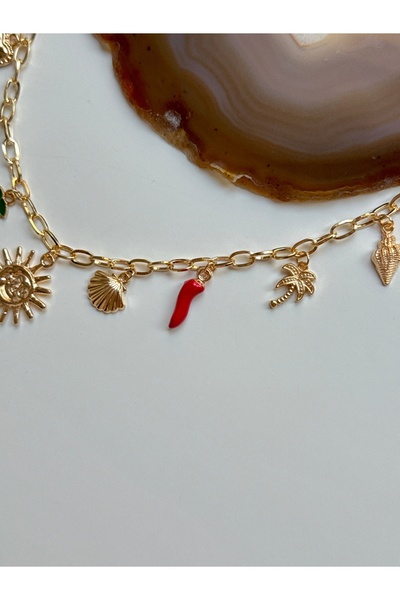 YOUES JEWELRY 316L Çelik Charmlı Kolye