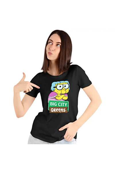 OEM Tricou Femei Bunica Familia Green la Oras Big City