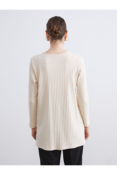 LC Waikiki New Season Crew Neck Ribbed Women's Tunic